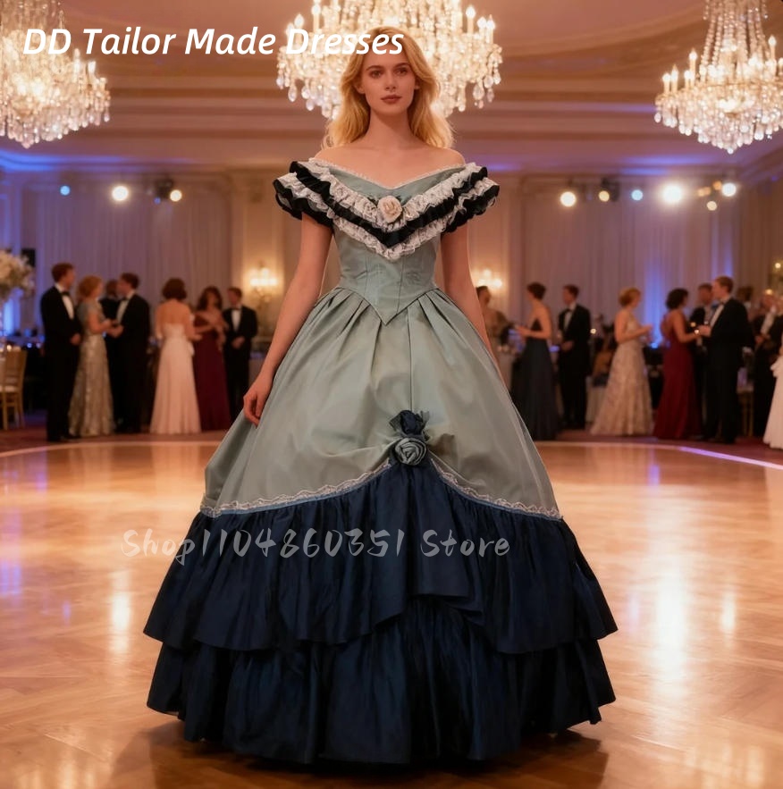 Men'S Victorian Accessories - Vestido de baile vitoriano vintage 1860,