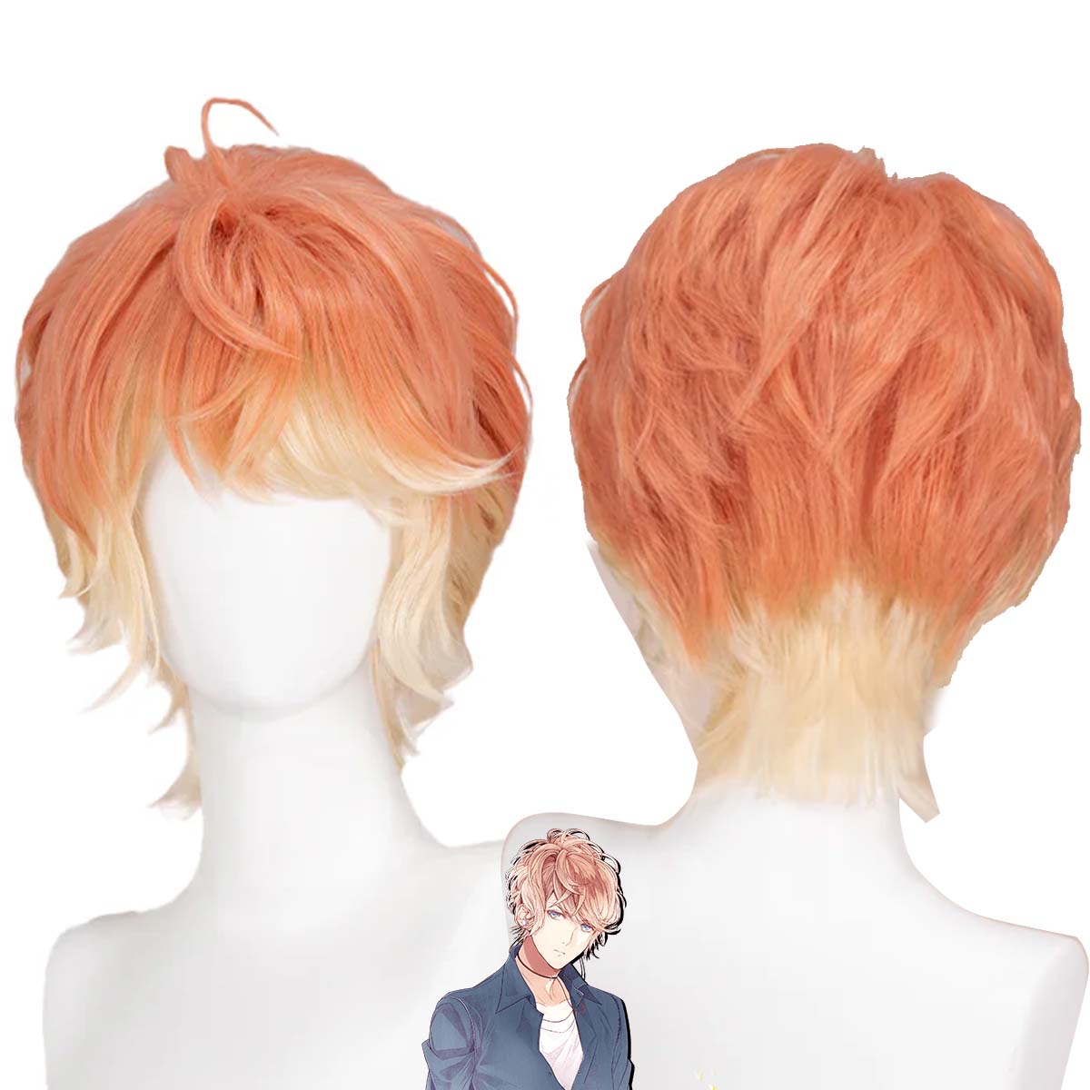 Men'S Yellow Accessories - Peruca feminina DOKIDOKI Devil Lover Cosplay