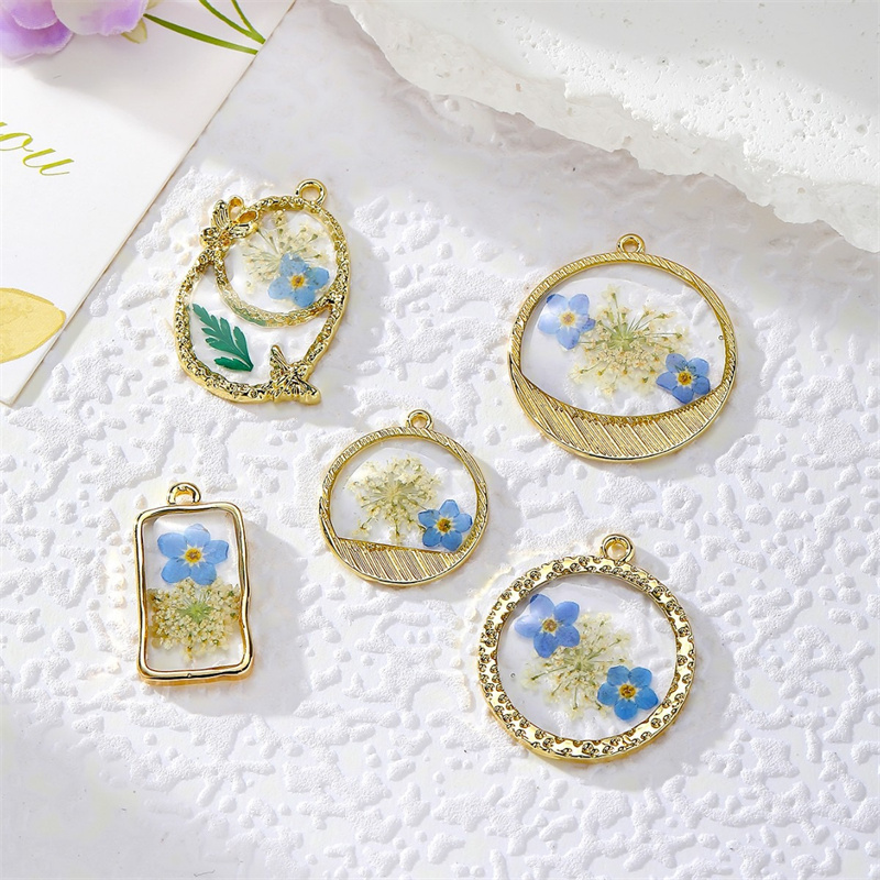 Men Accessories Locket - Estilo verão, 30 peças/lote, flores coloridas,