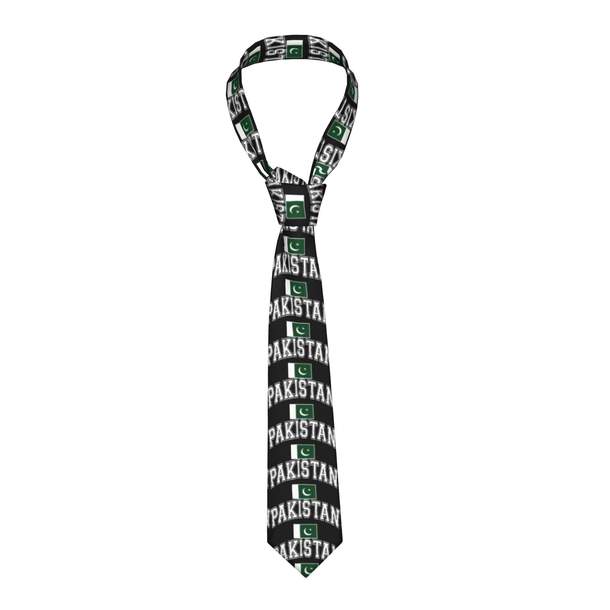 Men Accessories In Pakistan - Gravata Masculina Casual Retrô com Estampa