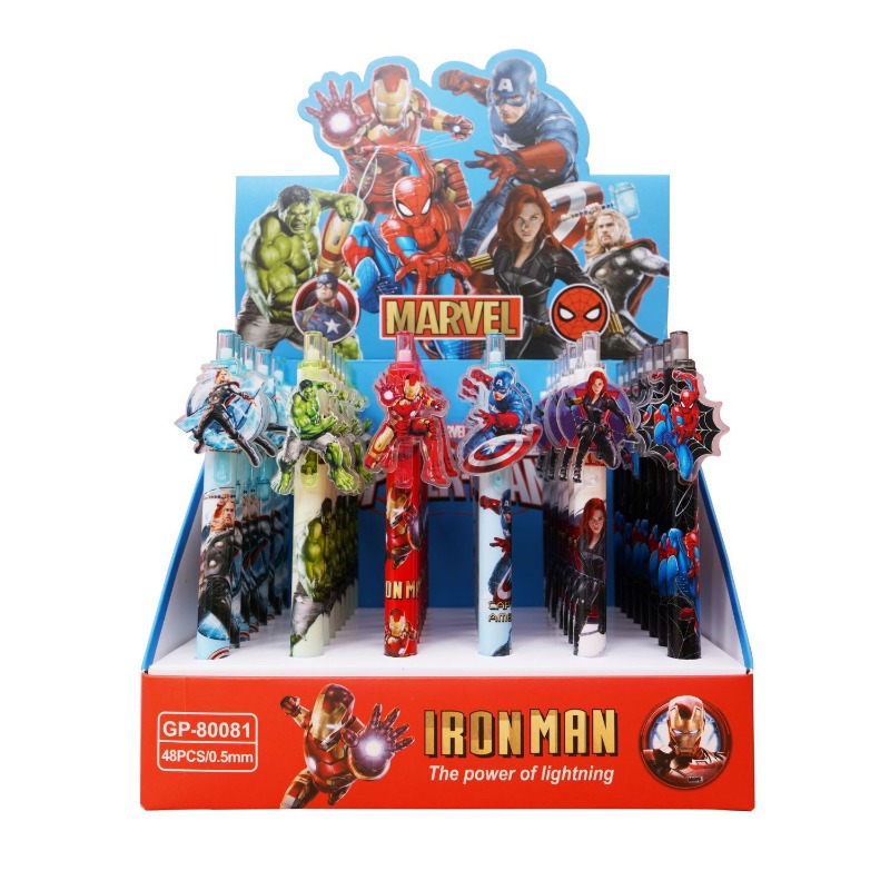 Men Accessories To Look Good - Caneta de Gel Preta 0.5 Marvel
