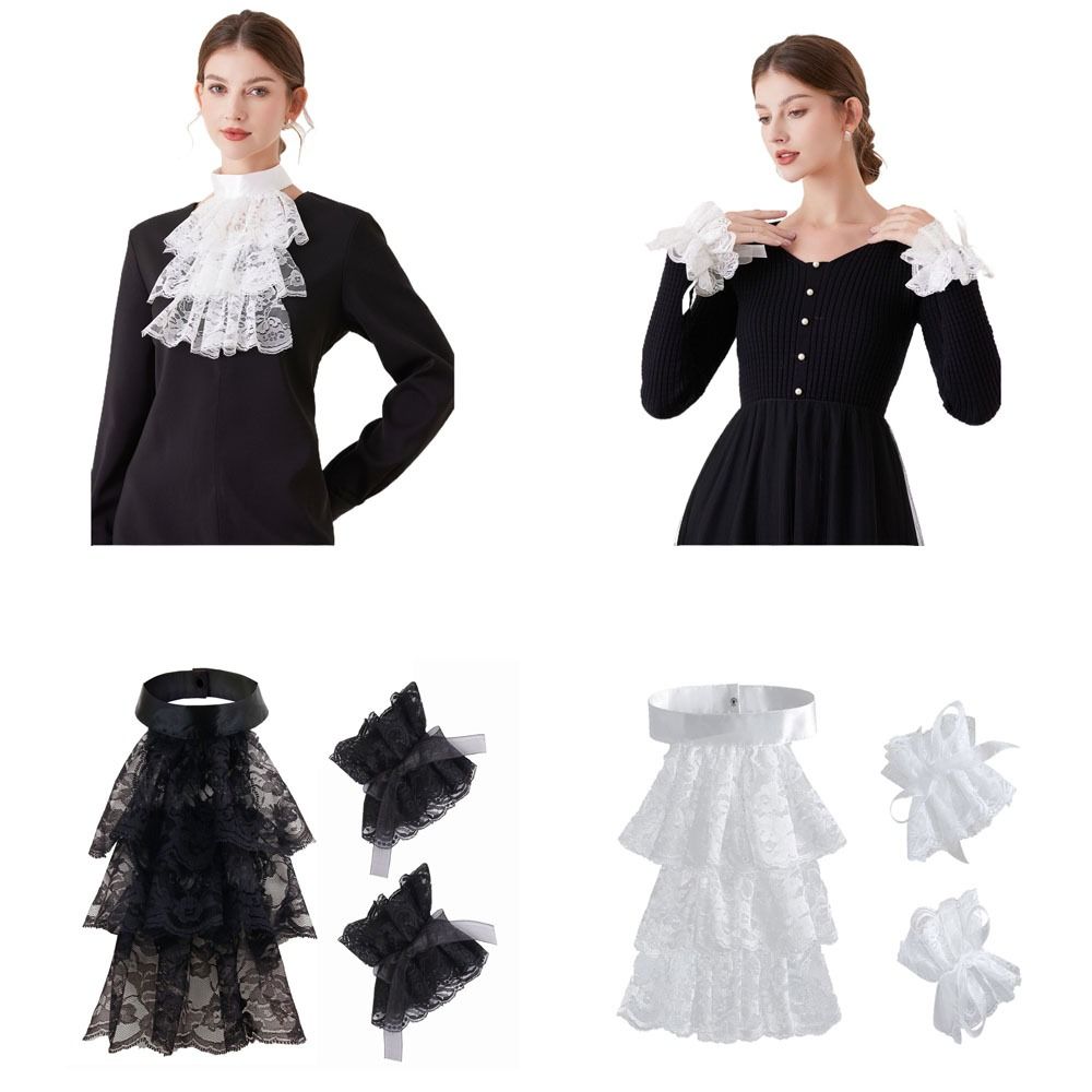 Men'S Victorian Accessories - Gola Jabot de Renda Vitoriana da