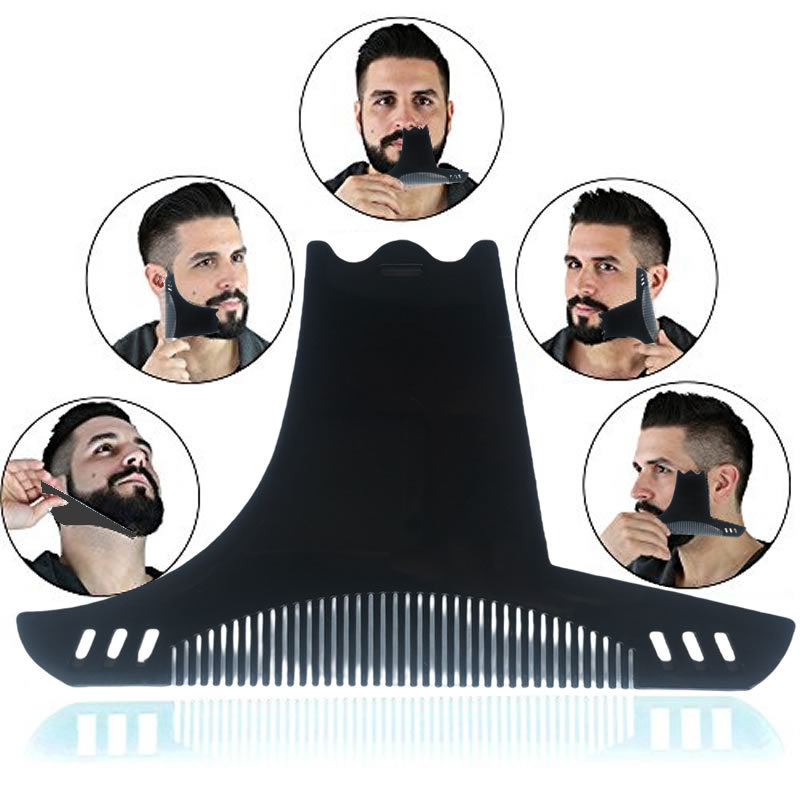 Men Accessories Rule - Pente Modelador de Barba Masculina Preto,