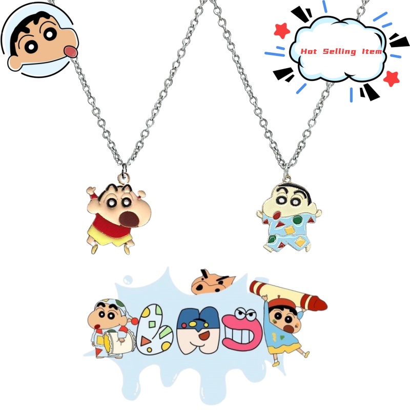 Men Accessories Necklace - Colar de desenho animado Crayon Shin-chan,