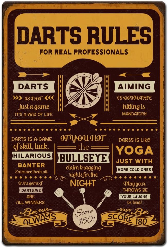 Men Accessories Rule - 1 unidade Placa de Metal Vintage