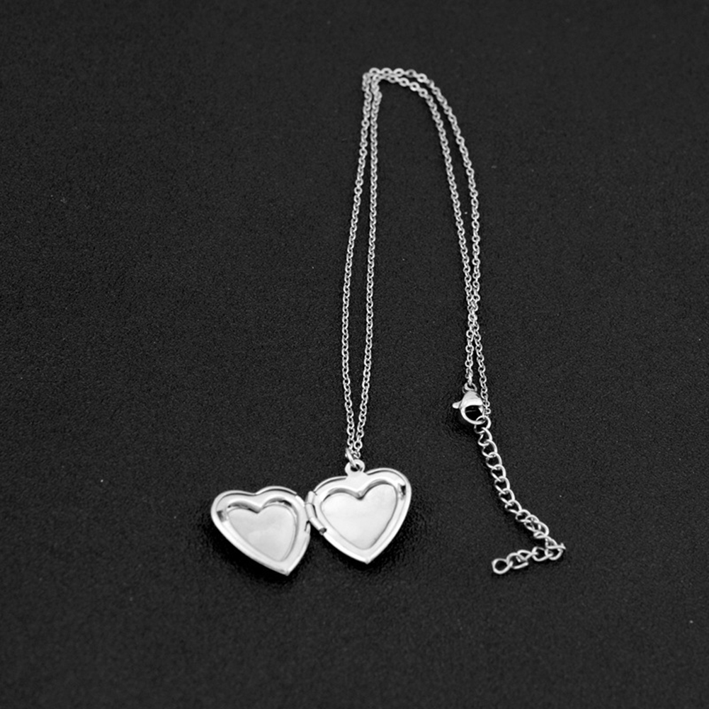 Men Accessories Locket - Pingente Openable Heart Shaped para Mulheres