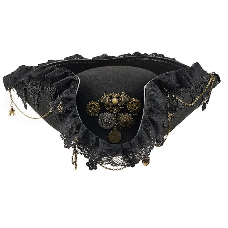 Men'S Victorian Accessories - LACE TRIM BAT BAT ENGATO PIRATA