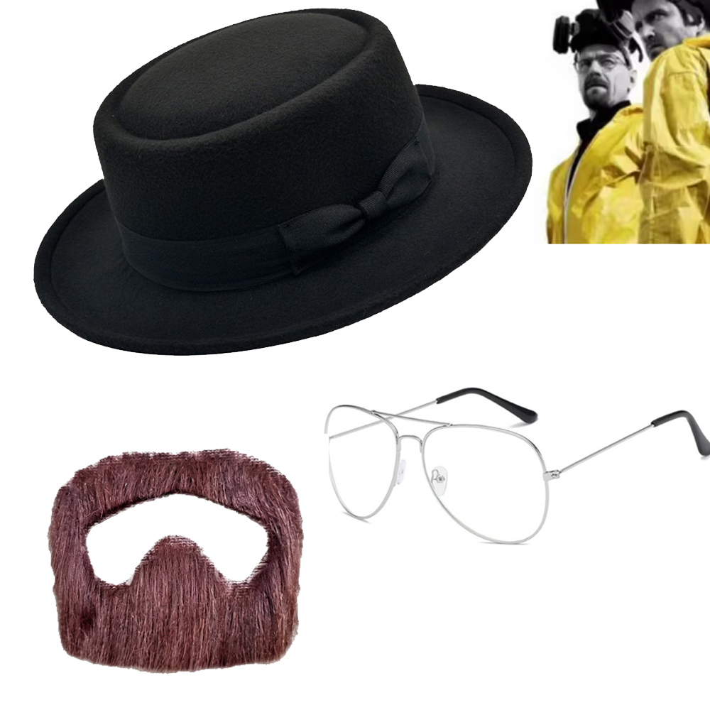 Men Accessories Hat - Conjunto de Barba, Chapéu e Óculos
