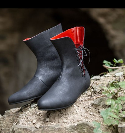 Men'S Victorian Accessories - Sapato de couro medieval masculino Botas