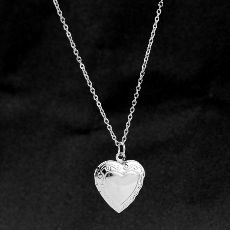 Men Accessories Locket - Amor coração medalhão pingente colares para