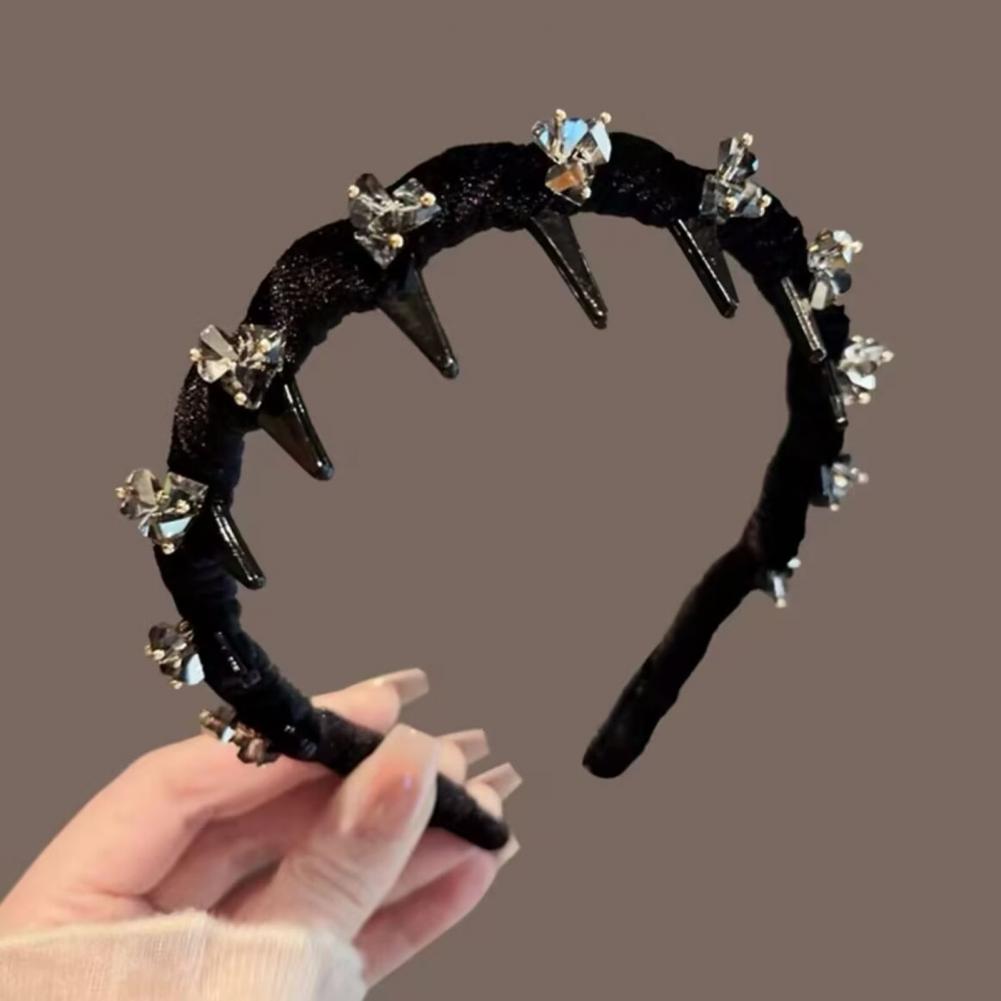 Men Accessories Look - Faixa de cabelo feminina com strass