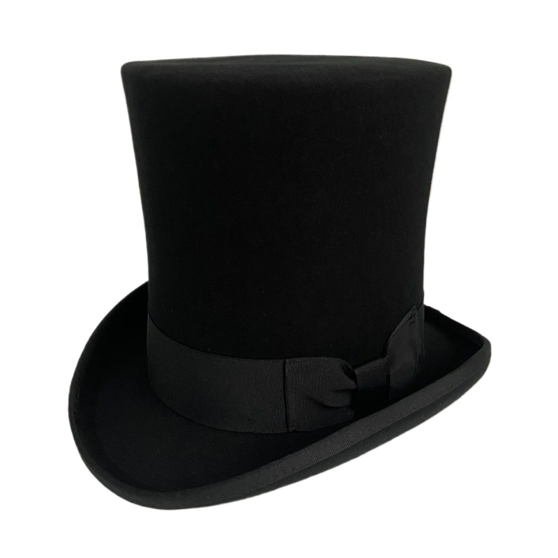 Men'S Victorian Accessories - Chapéu de feltro de lã preto