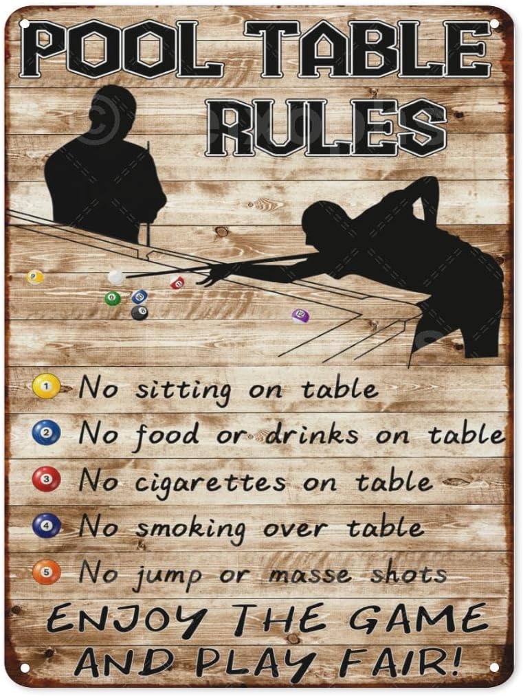 Men Accessories Rule - Placa de Metal Vintage com Regras