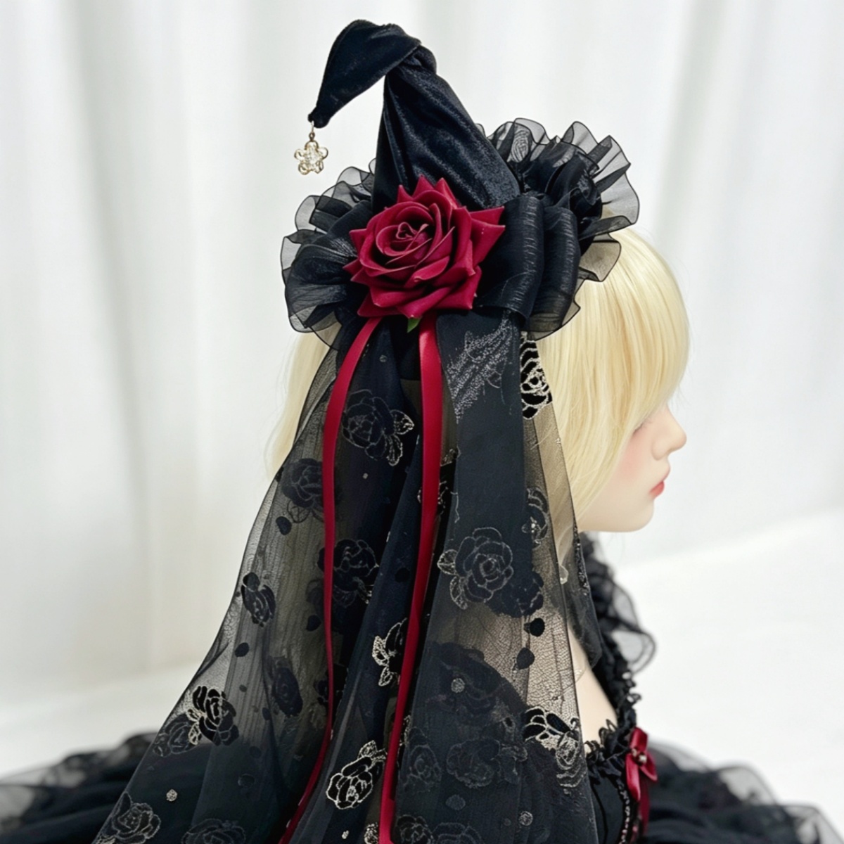 Chapéu Mini Top de Chiffon Gót - Men'S Victorian Accessories avaliação e preço