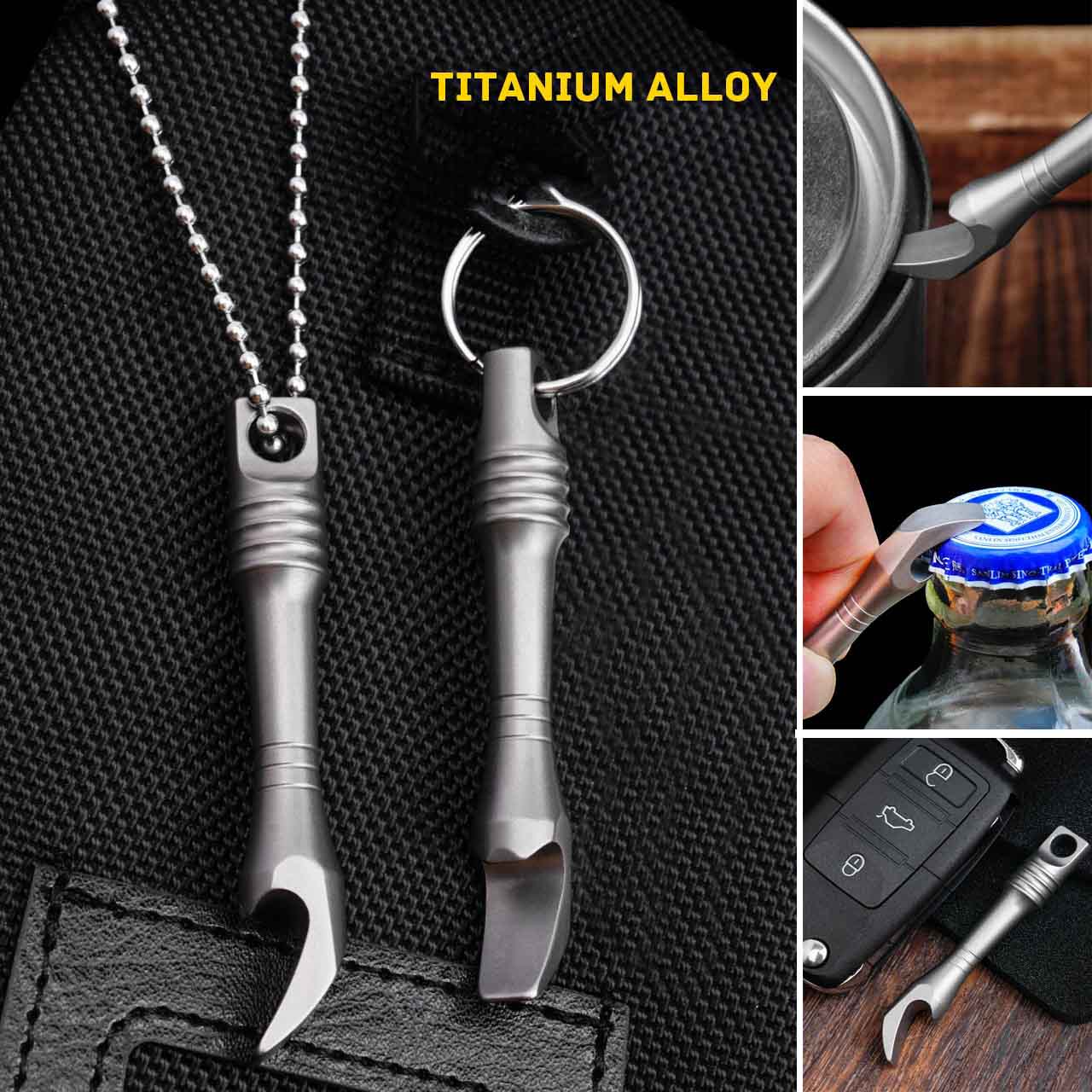 Tc4 liga de titânio pé de cabr - Keychain Multi Tool avaliação e preço