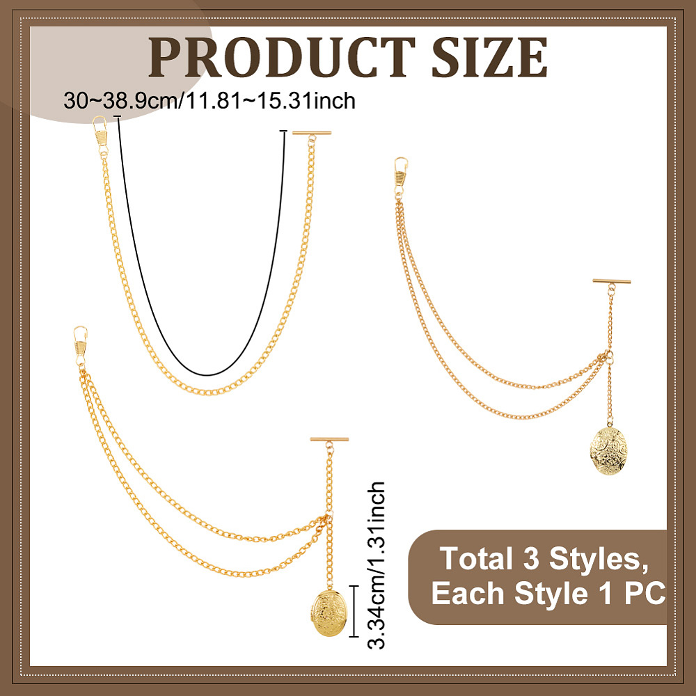 Relógio de Bolso de Latão com  - Men Accessories Locket avaliação e preço