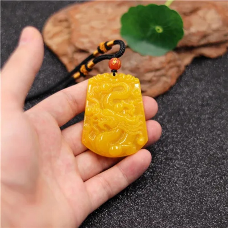 Atacado chinês amarelo jade dr - Men'S Yellow Accessories avaliação e preço