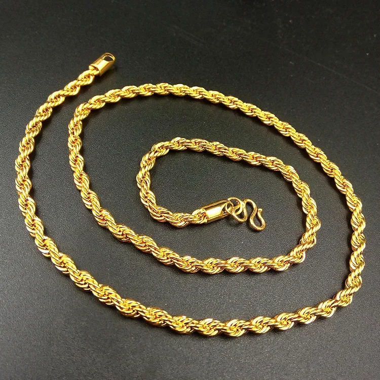 Colar masculino de ouro real 2 - Men Accessories Look avaliação e preço