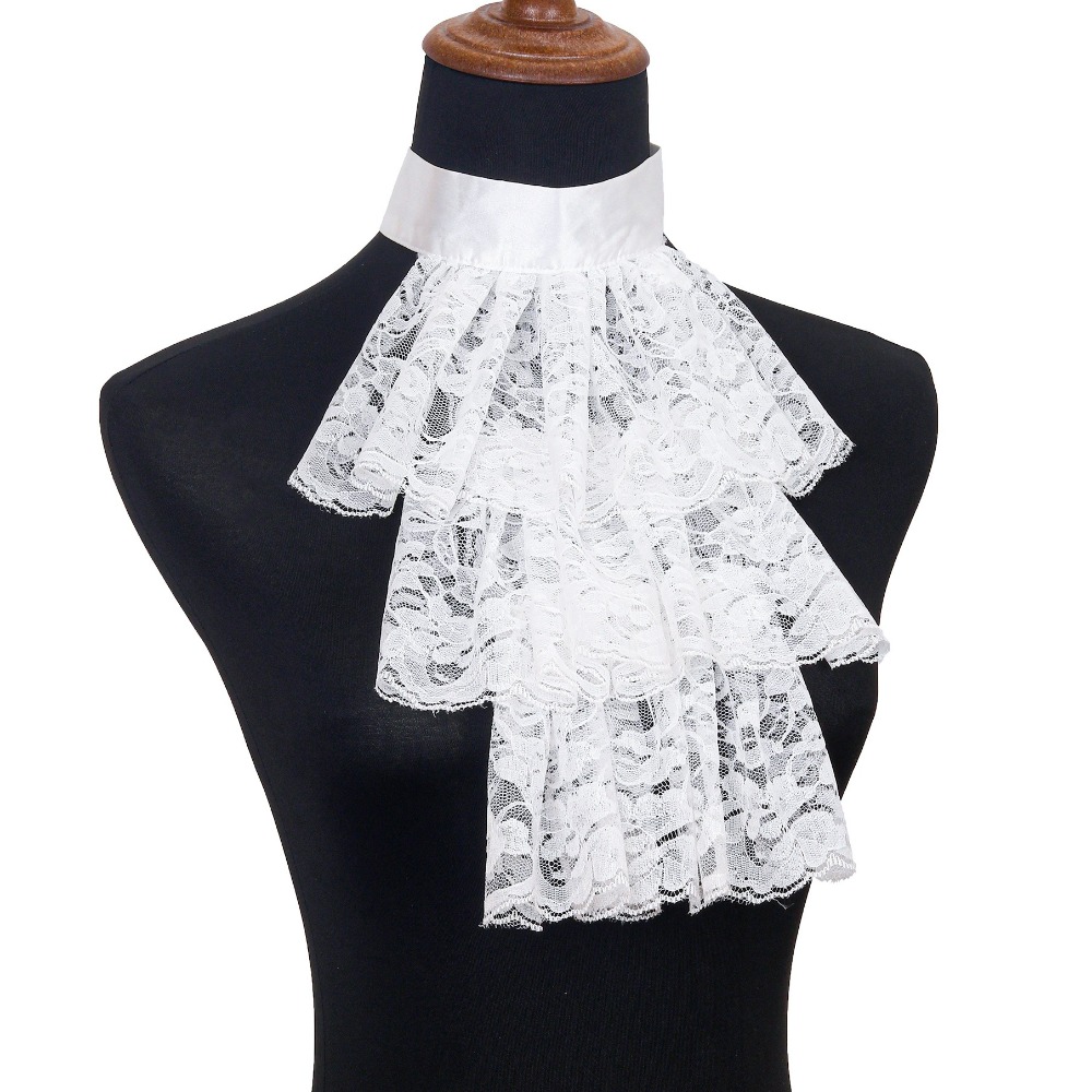 Gola Jabot de Renda Vitoriana  - Men'S Victorian Accessories avaliação e preço