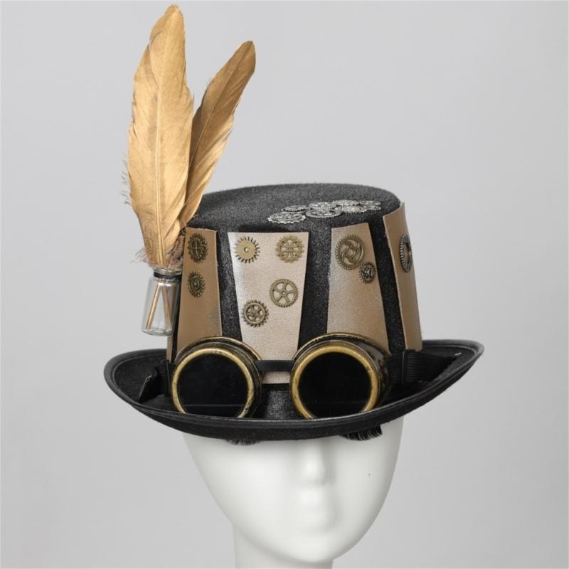 652F Gold Gear Cartola elegant - Men'S Victorian Accessories avaliação e preço