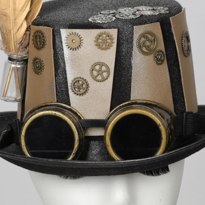 652F Gold Gear Cartola elegant - Men'S Victorian Accessories avaliação e preço