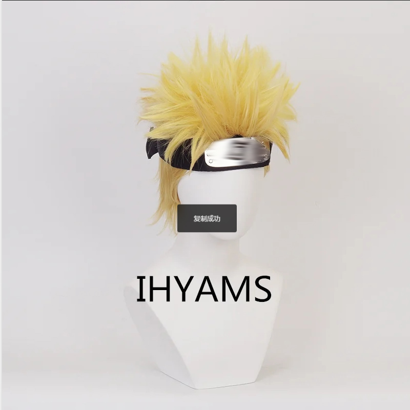 Uzumaki cosplay perucas 30cm c - Men'S Yellow Accessories avaliação e preço