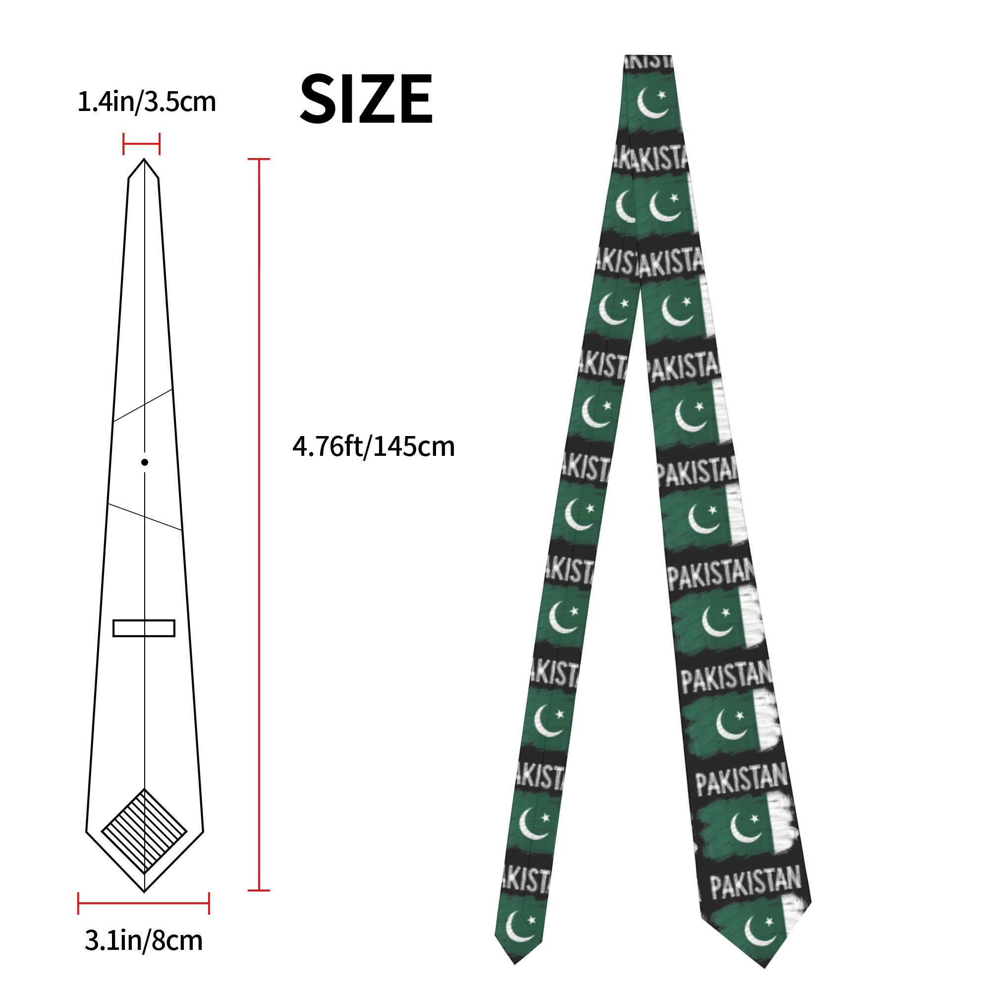 Gravata Clássica com Bandeira  - Men Accessories In Pakistan avaliação e preço