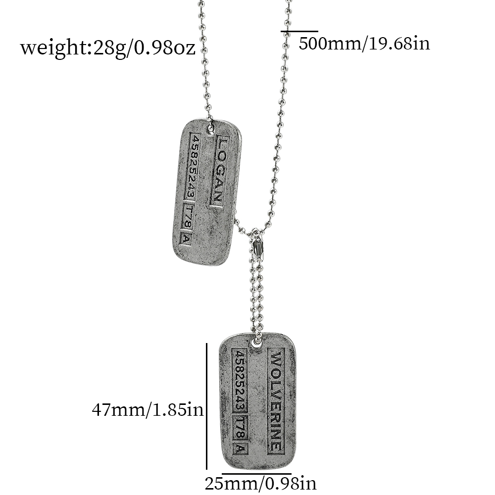Colar Militar X-Men Wolverine  - Men Accessories Necklace avaliação e preço