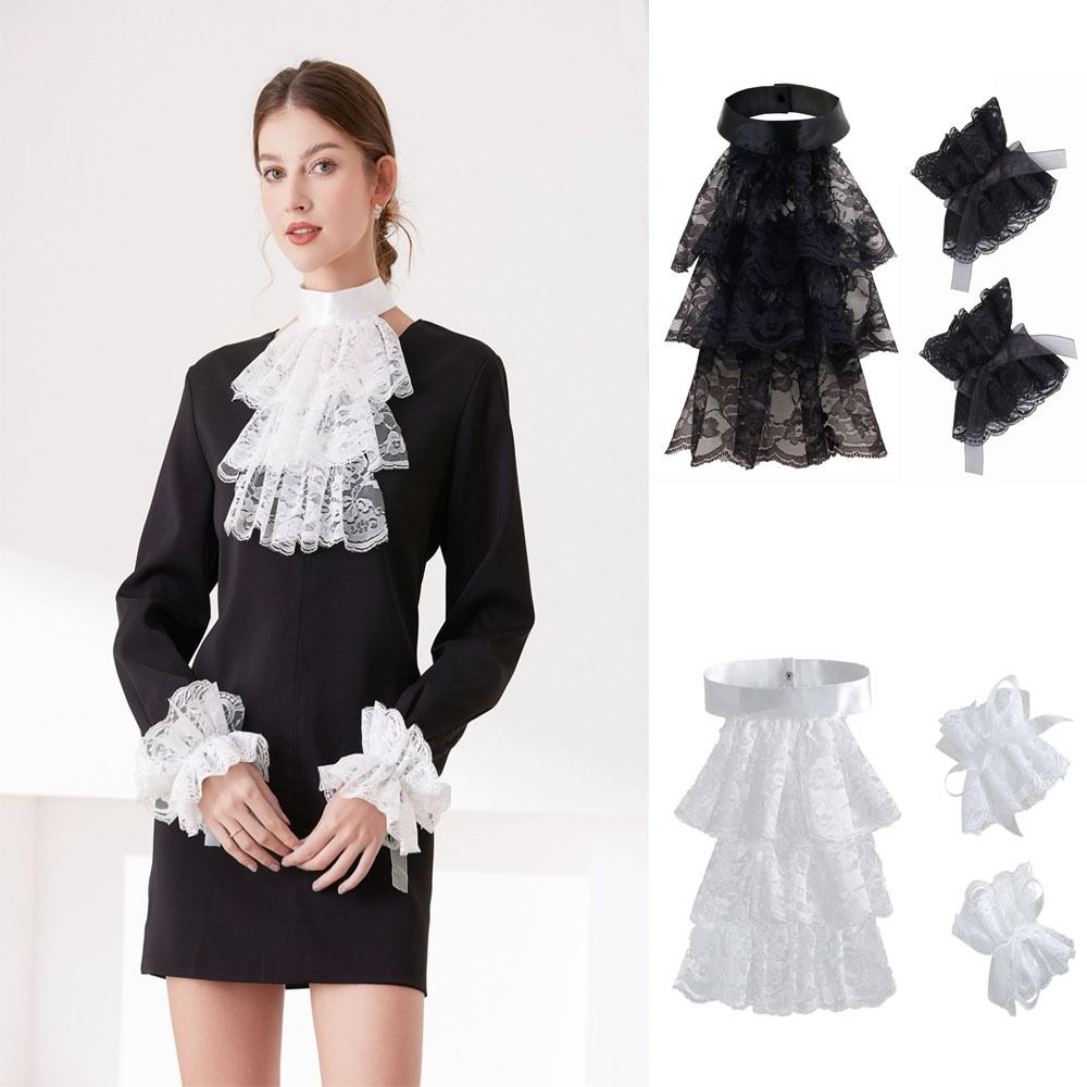 Vintage vitoriano renda jabot  - Men'S Victorian Accessories avaliação e preço