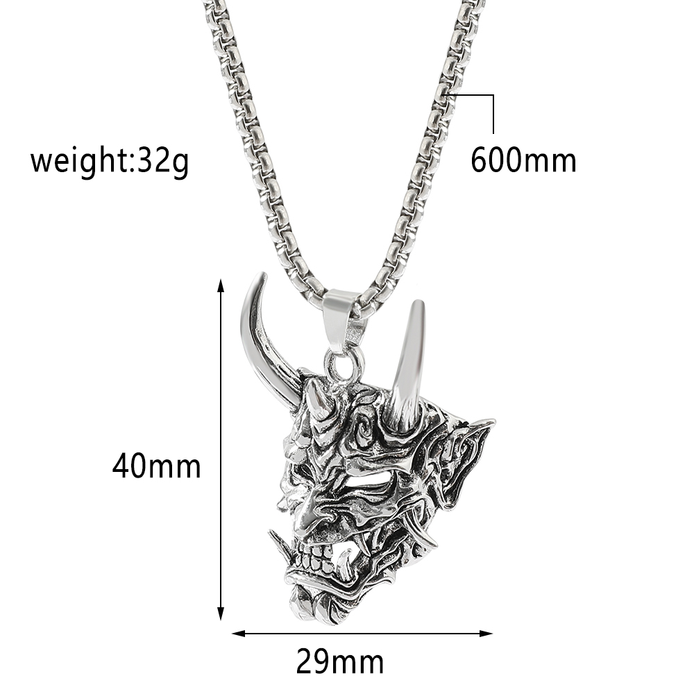 Colar com Pingente de Máscara  - Men Accessories Necklace avaliação e preço