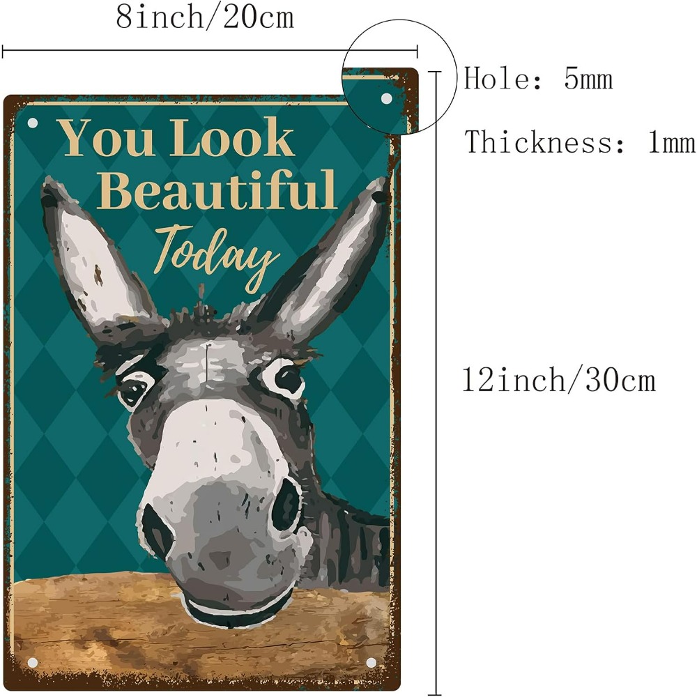 Burro vintage estanho sinais v - Men Accessories Look avaliação e preço