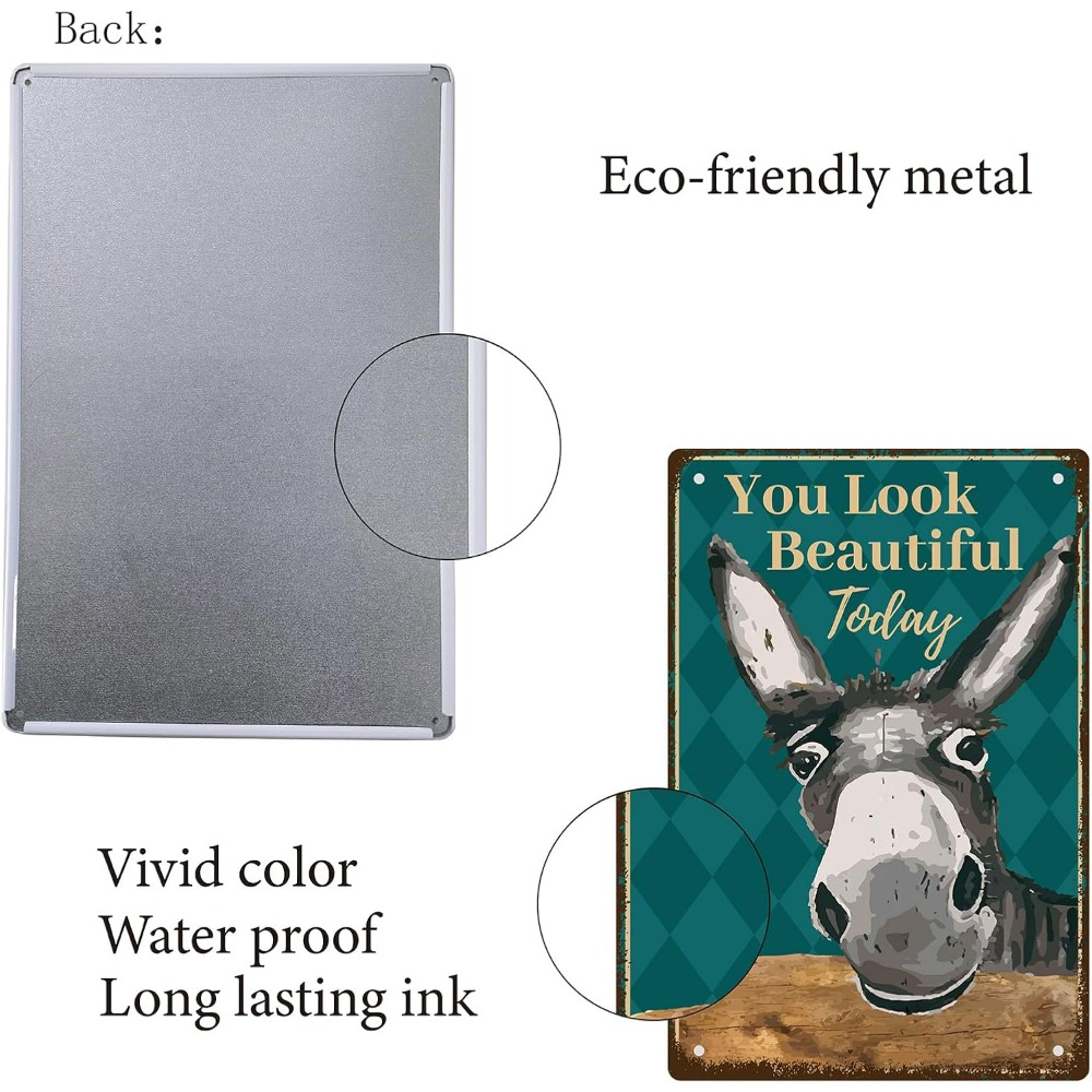 Burro vintage estanho sinais v - Men Accessories Look avaliação e preço